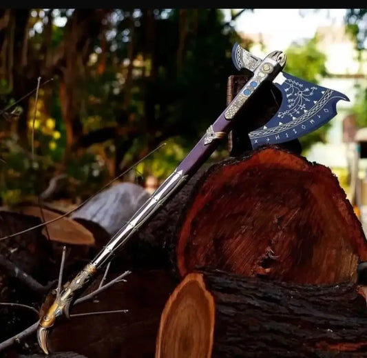Leviathan Axe Kratos Replica With Leather Cover