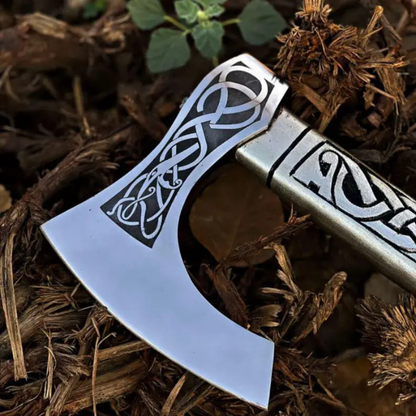 Norse Hammer Axe With Leather Cover