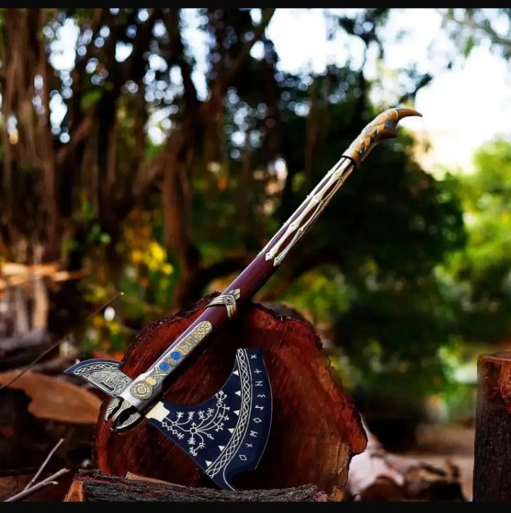 Leviathan Axe Kratos Replica With Leather Cover