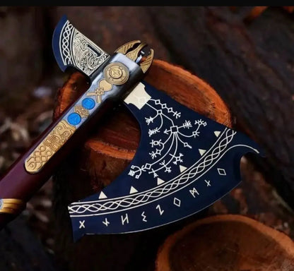 Leviathan Axe Kratos Replica With Leather Cover