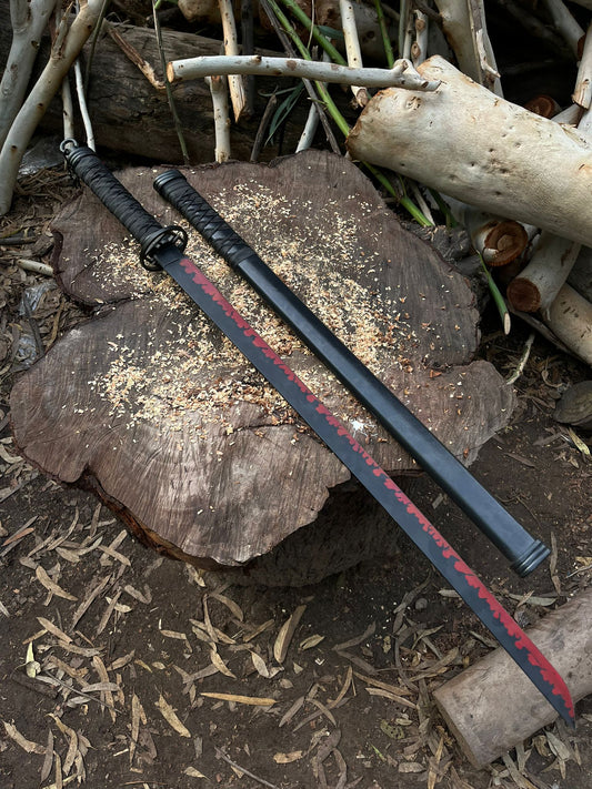 Red Blood Black Katana
