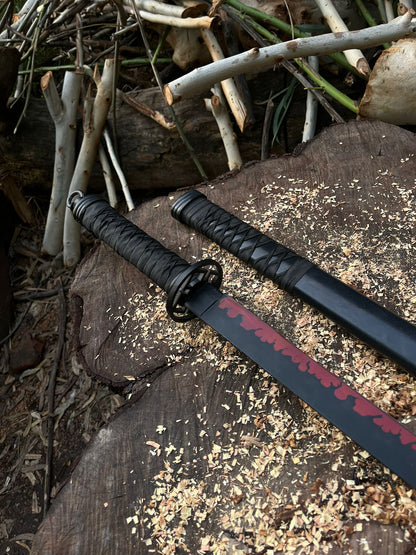 Red Blood Black Katana
