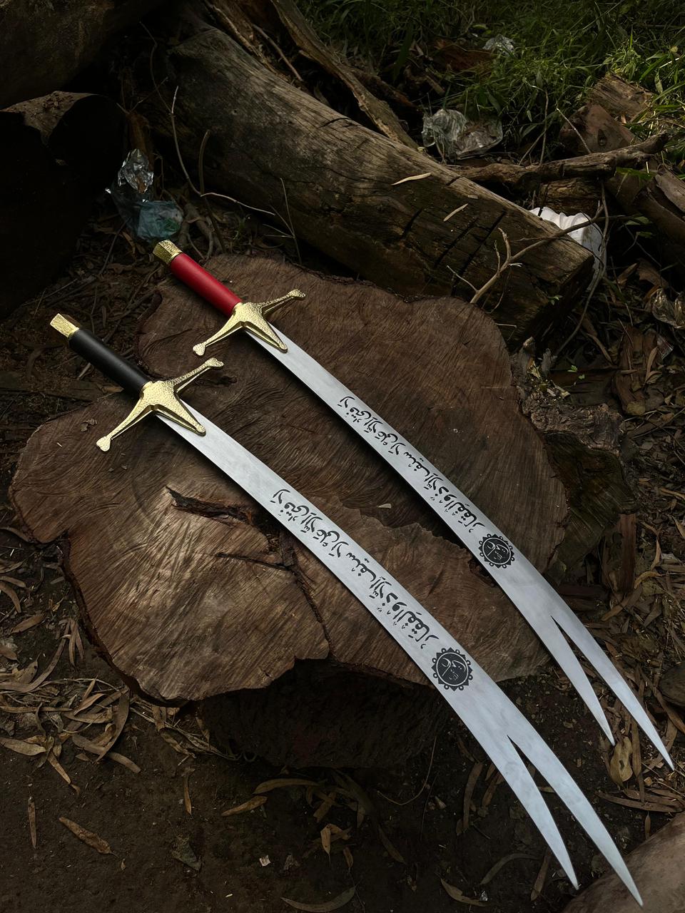 Zulfiqar Sword With leather Handel