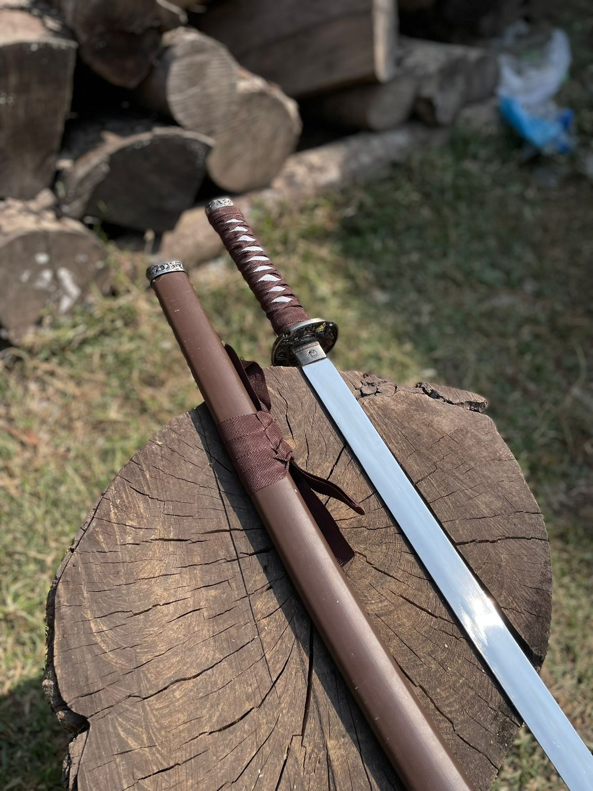 Brown Katana Sword