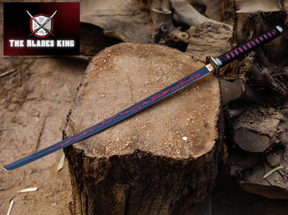 Premium Ninja Red Current Katana – Razor Sharp Full Tang Tactical Samurai Sword