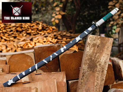 Handmade Replica 38 Demon Slayer Sanemi's Green Sword Anime Series