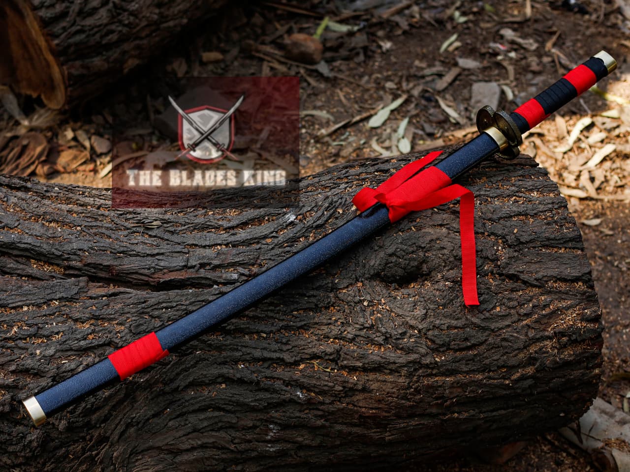 Full Tang Zoro Red Black Katana..........