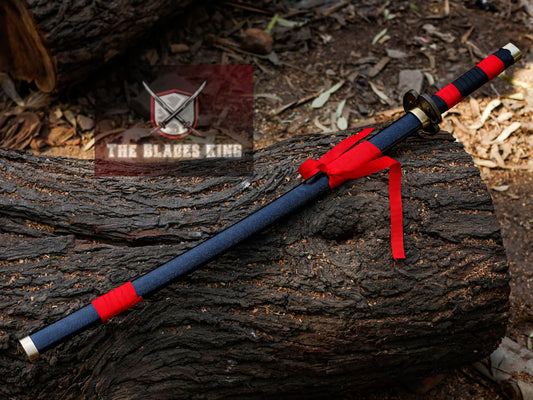 Full Tang Zoro Red Black Katana..........