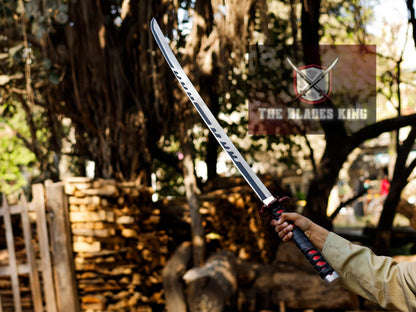 Rengoku's Katana from Demon Slayer - Handmade Carbon Steel Cosplay Sword